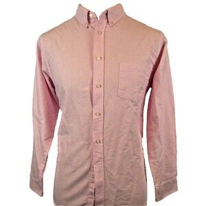 Womens IZOD Pink Cotton Blend LS Casual Shirt Top Blouse sz 20